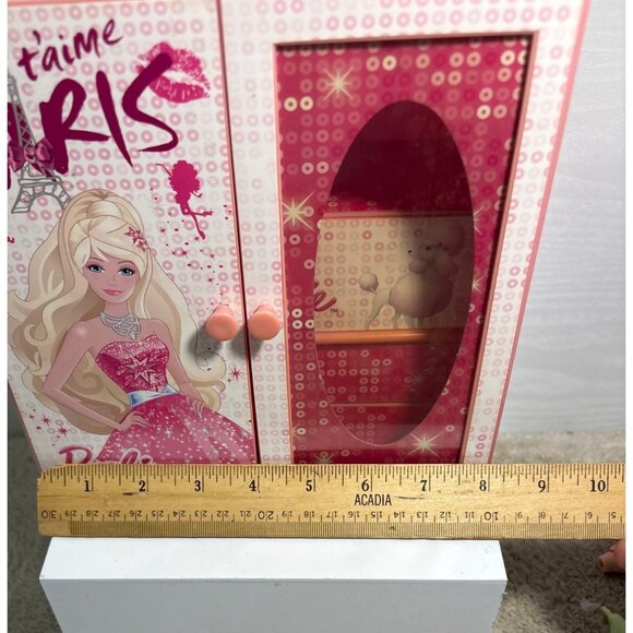 Barbie Wardrobe A Fashion Fairytale Je Taime Paris Jewelry Box - Picture 14 of 14
